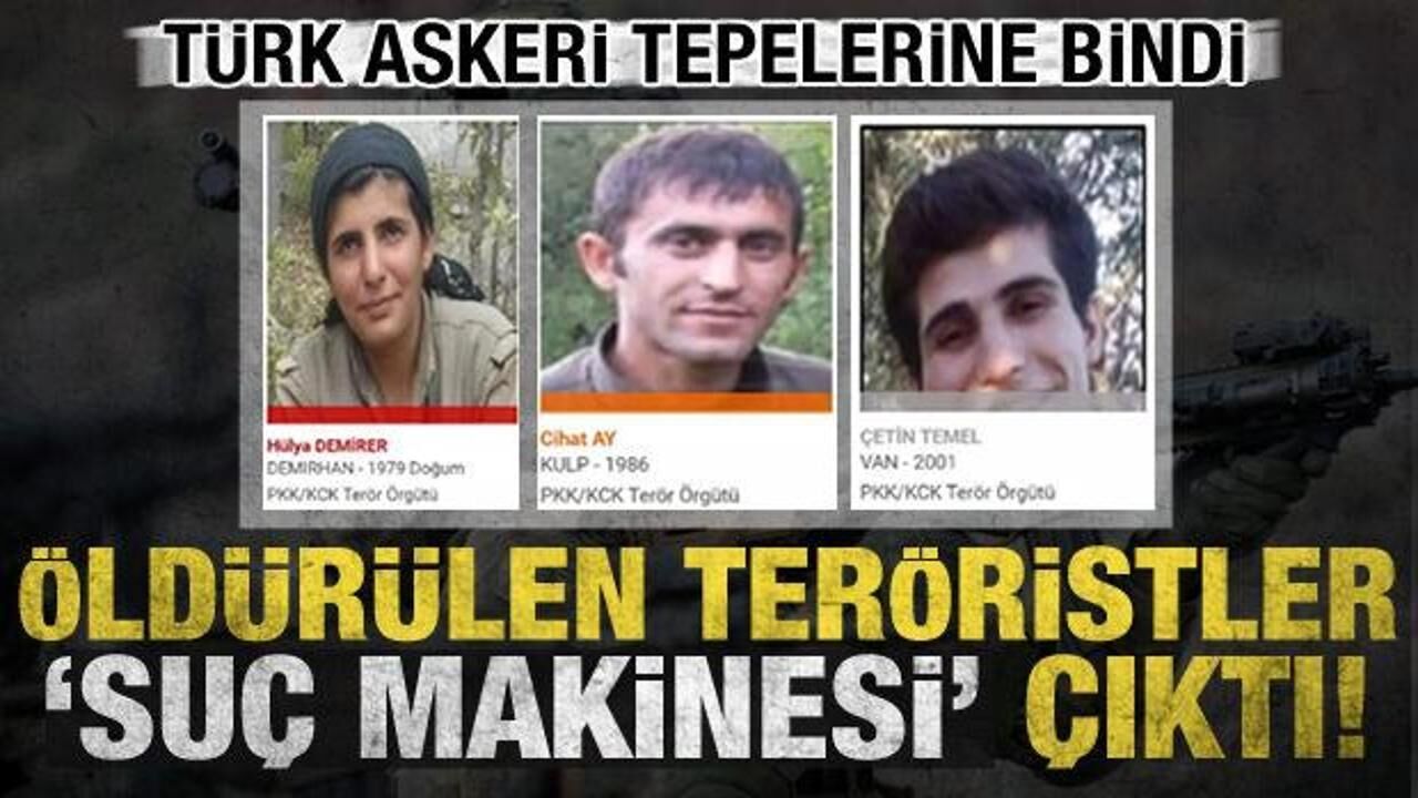 Yerlikaya duyurmuştu! Öldürülen 3 azılı teröristin birçok kanlı saldırıda parmağı çıktı...