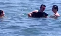 Denizde Sürpriz Misafir: Yavru Yunus Vatandaşlarla Birlikte Yüzdü