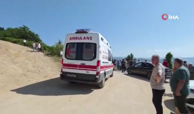 Giresun’da yüksek gerilim hattında çalışan helikopter düştü