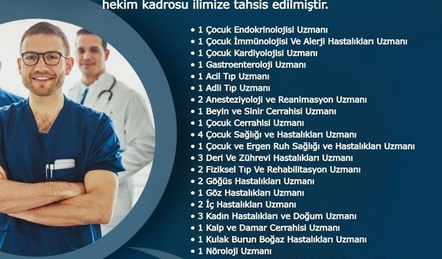 Hakkari sağlık ordusuna 266 yeni hekim
