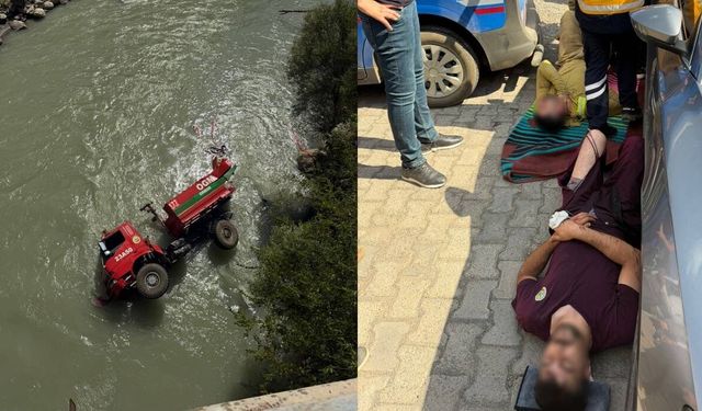 Hakkâri’de korkutan kaza: Arazöz suya uçtu, 3 yaralı