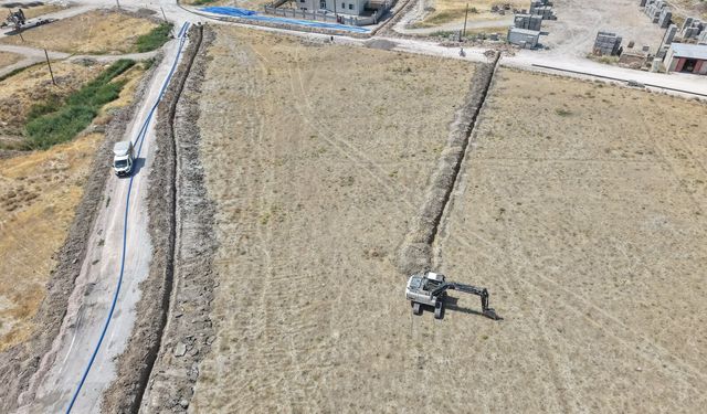 Van Süphan Mahallesi’ne 10 kilometrelik yeni içme suyu hattı döşendi