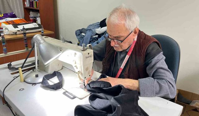 Ziver usta 63 yıldır terzilik mesleğini sürdürüyor