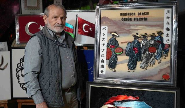 71 yaşında çini sanatını yaşatıyor