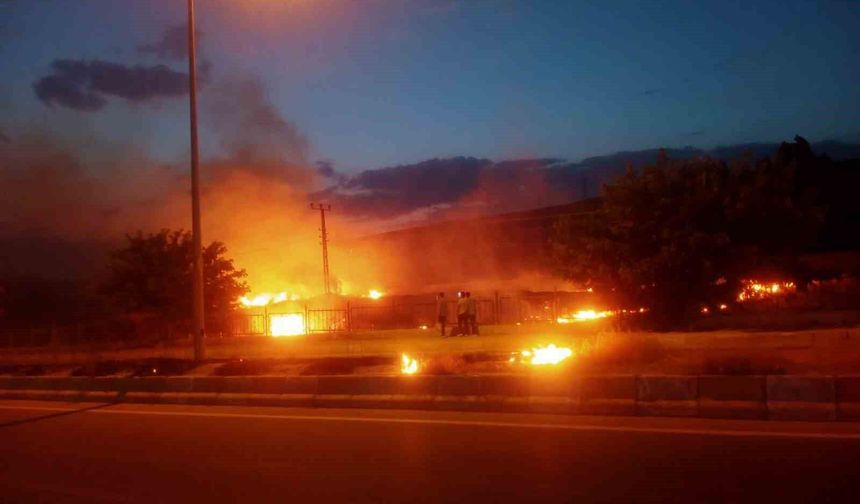 Van'da Korkutan Yangın! Mahalle Sakinleri Alevlerle Mücadele Etti
