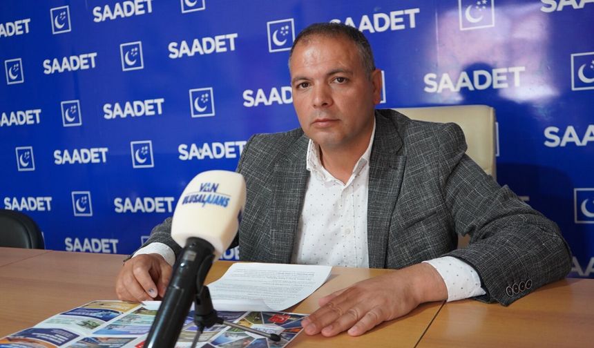 Saadet Partisi Van İl Başkanı İlhan: Van’ın üç temel sorunu için acil adım atılmalı