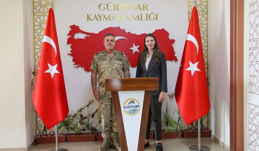 Van İl Jandarma Komutanı Avkıran’dan Gürpınar Kaymakamı Keser’e ziyaret