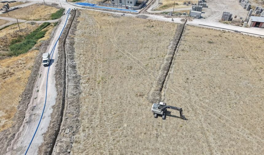 Van Süphan Mahallesi’ne 10 kilometrelik yeni içme suyu hattı döşendi