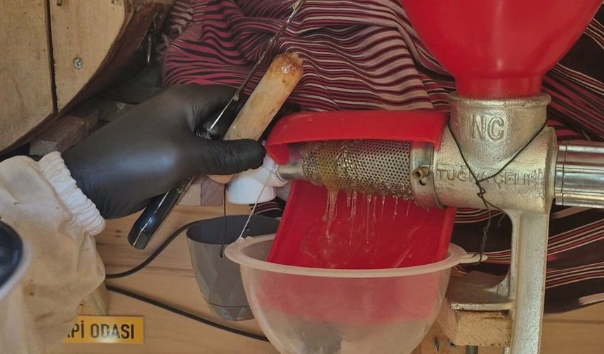 Arılarına gözü gibi bakıyor! Üşümesinler diye elektrikli battaniye bağladı