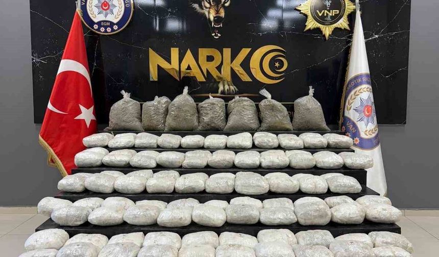 Van’da 134 kilo uyuşturucu ele geçirildi