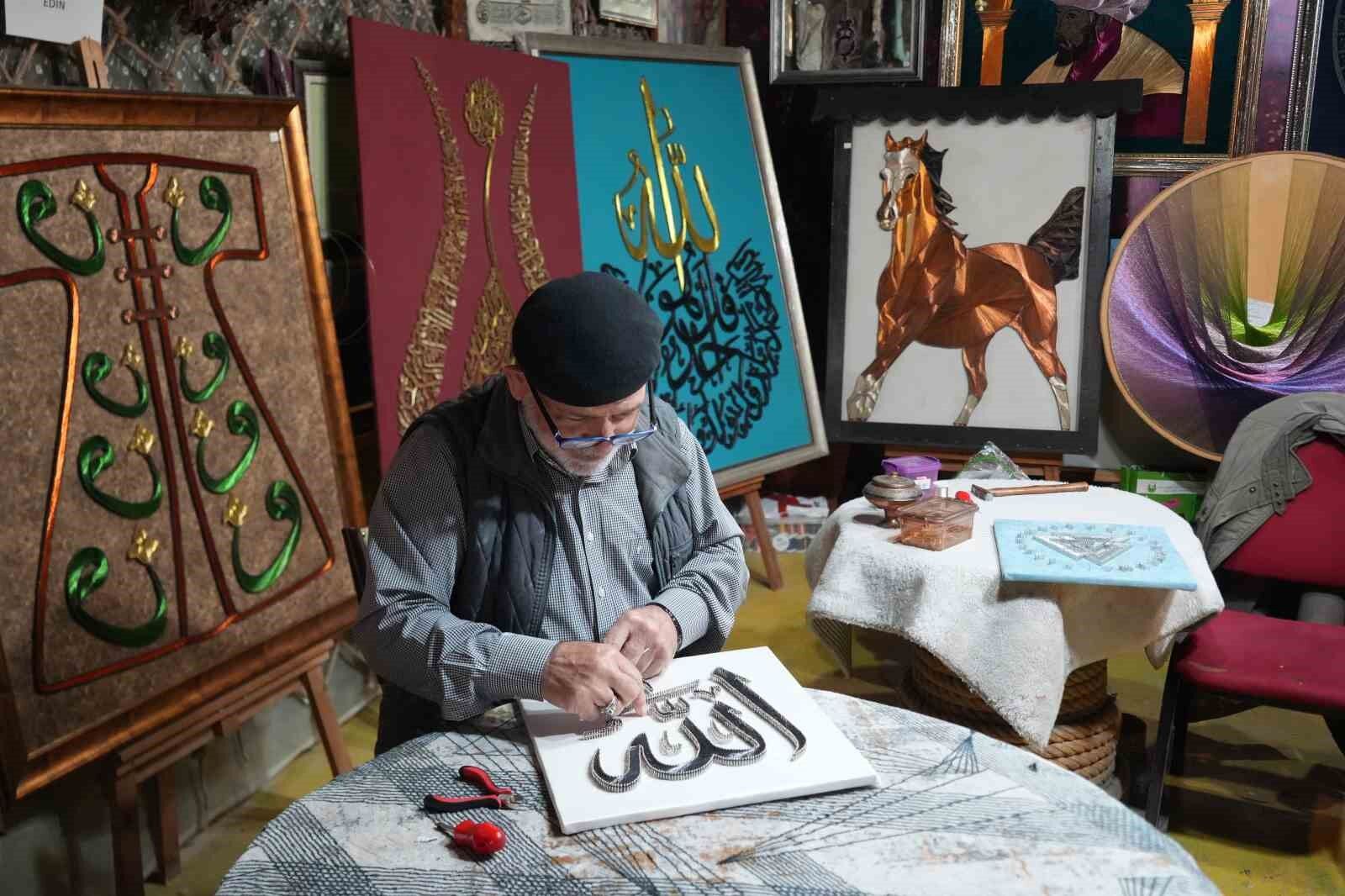 Çivi ve telin ustası: 71 yaşında sanatı yaşatıyor