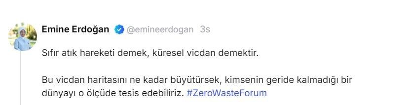 Emine Erdoğan’dan